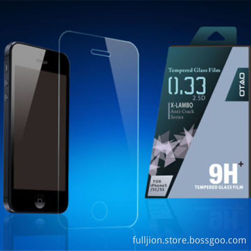 Best quality 3rd 9H tempered glass screen protector for iPhone 5S